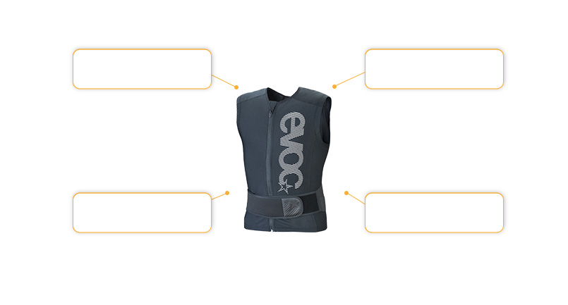 Komfort- und Sicherheitsmerkmale evoc Protector Vest Lite Men